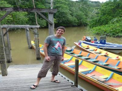 petite balade en pirogue dans la crique gabriel!