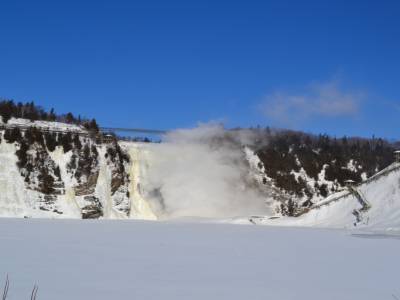 les fameuses chutes de Montmorency