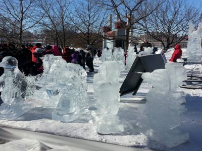 sculture de glace