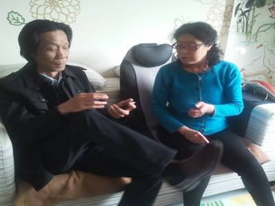 Xiang Qun et son professeur de peinture