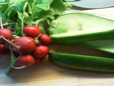 Radis rouges et verts