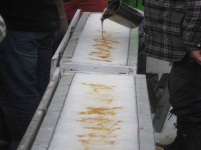 pour manger le sirop en glace