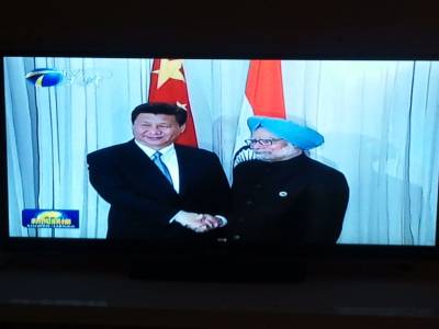 Le président Xi Jinping et le chef d'état de l'Inde