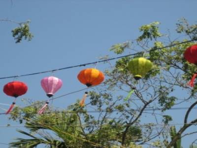 les fameux lampions pleins de couleurs