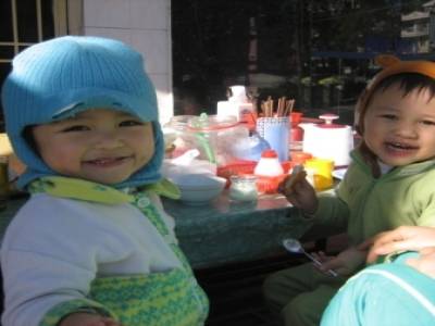 petit dej souriant