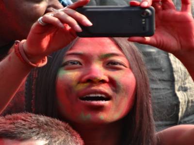 Fete des couleurs a katmandou