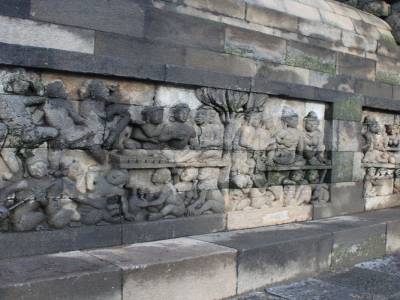 Bas-relief de Borobudur