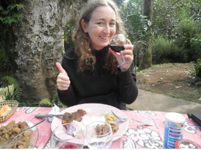 le bon gros repas avec le vin rouge
