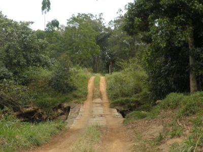 la route du gite ou on devait dormir
