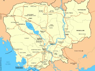 Carte Cambodge