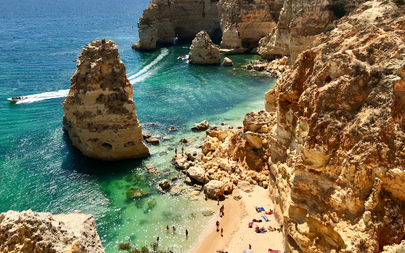 La côte de l'Algarve